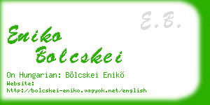 eniko bolcskei business card